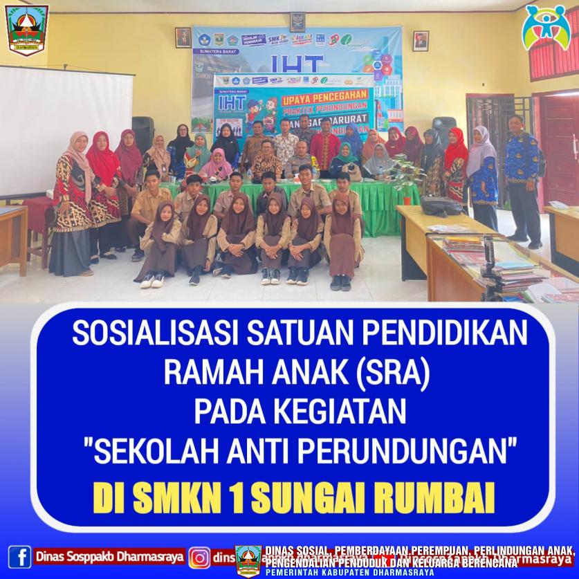 SOSIALISASI SATUAN PENDIDIKAN RAMAH ANAK (SRA)  PADA KEGIATAN 